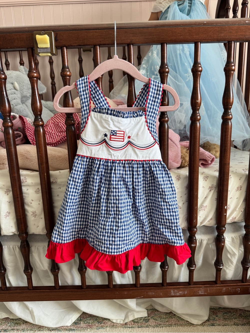 Stitchy fish American flag dress